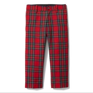 Janie and Jack Bradbury Red Plaid Wool Pant
